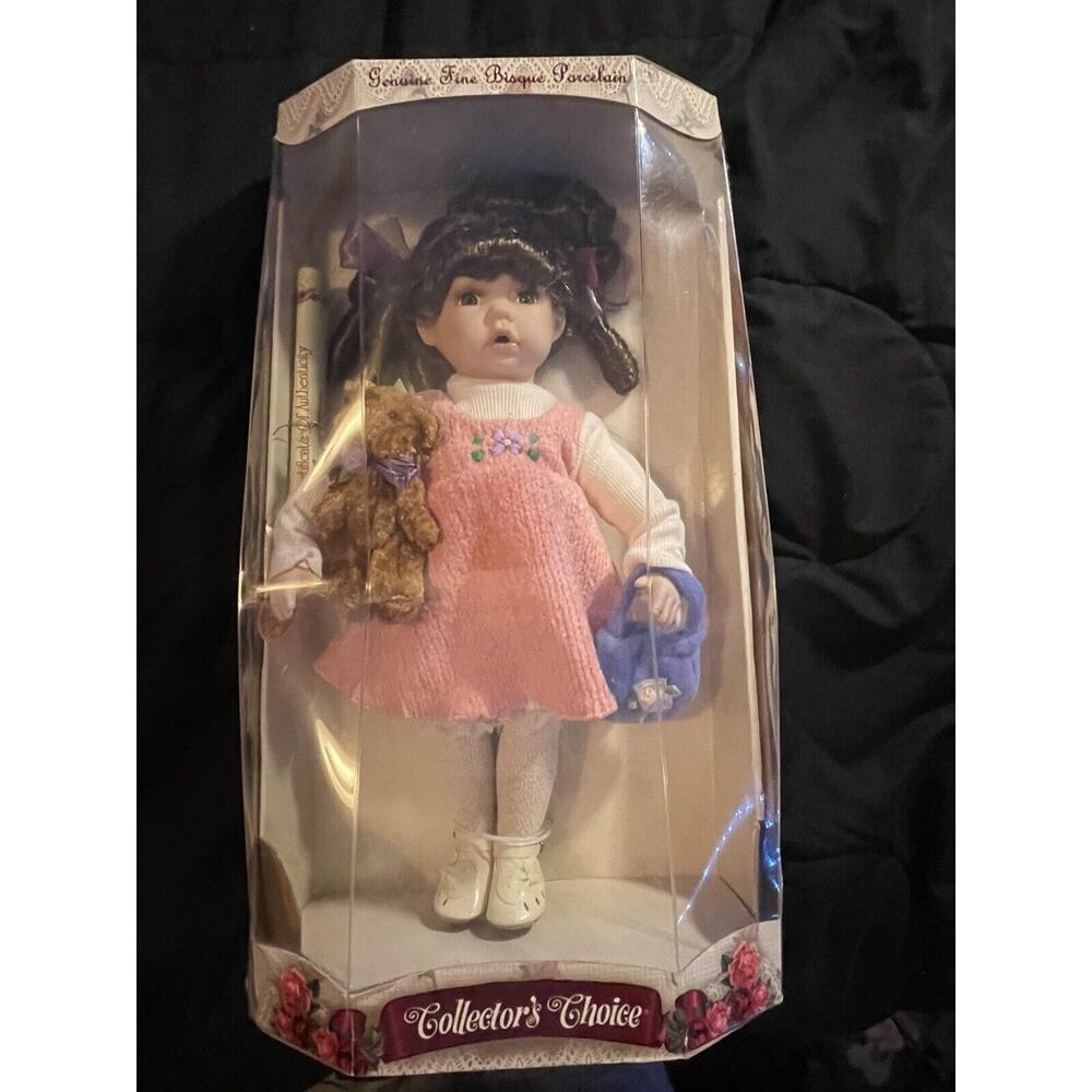 Collectors Choice Genuine Fine Bisque Porcelain Limited Edition Doll